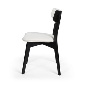 English Elm Christopher Knight Home® - DINING Mid-Century Upholstered Dining Chairs Set of 2 with Rubberwood Splayed Legs and Curved Silhouette Light beige 61760.00OAKLBGE