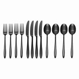 Lenox Hampton Forge Ayla Black 12 Piece Flatware Set Metallic, BLACK METAL 894843