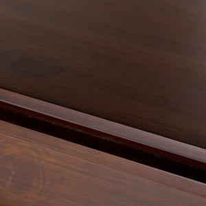 English Elm Artisan Medium Storage Cabinet – Handcrafted Russet Brown With Glass Doors For Stylish Organization B136P159470