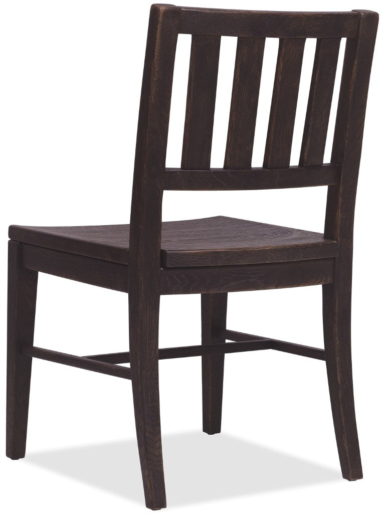 Hooker Furniture Driftwood Rustic Splatback Side Chair With Buckboard Finish, Distressed Knot Details, Durable Seat Blacks 6820-75311-99