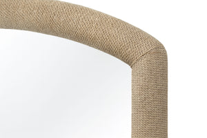 English Elm Arch Arch Rope Detailed Mirror Toffee Beige – Rope-Wrapped Arched Frame, Textured Coastal Finish, Versatile Décor Accent B2699P373680