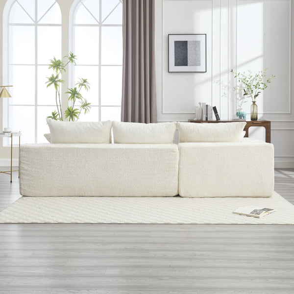 English Elm United L-Shaped Chenille Sofa - Plush Comfort, Spacious Design, No Assembly Required For Cozy Living W1568S00125-GIGA