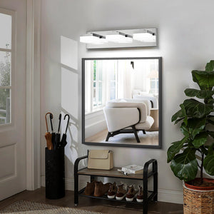 English Elm Modern Chrome Led Wall Sconce - 3-Light Vanity Light For Bathroom, Energy-Efficient & Easy To Install W2312P374909