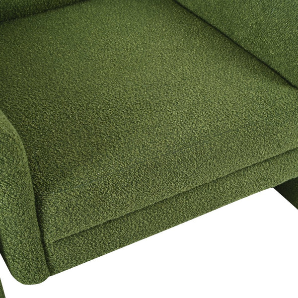 English Elm Christopher Knight Home® - Modern Bouclé Upholstered Accent Chair with Rounded Arms, Solid Wood Frame, 330lb Capacity, Luxe Comfort Green N765P248341N