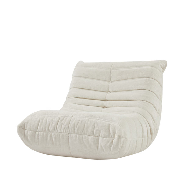 English Elm Fireside Chenille Floor Chair — Plush Armless Lounge Sofa, High-Resilience Foam, Lightweight, Non-Slip Comfort W791P241292