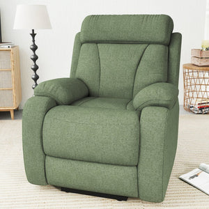 English Elm Power Lift Recliner For Seniors - Elegant Electric Chair With Remote Control & Side Pocket, Dark Green Velvet W1028S00056-GIGA