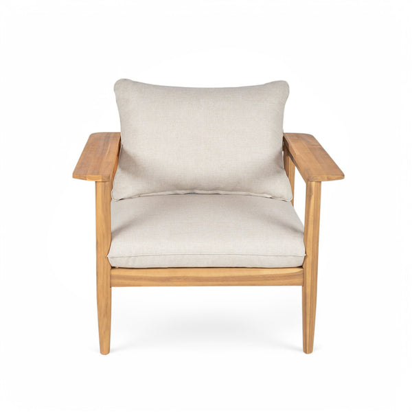 English Elm Christopher Knight Home® - Terassi Outdoor Lounge Chair - Elegant Acacia Wood Frame With Plush Cushions For Ultimate Comfort N775P248815T