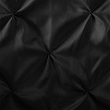 Madison Park Laurel Transitional Tufted Semi-Sheer Shower Curtain MP70-3272 Black