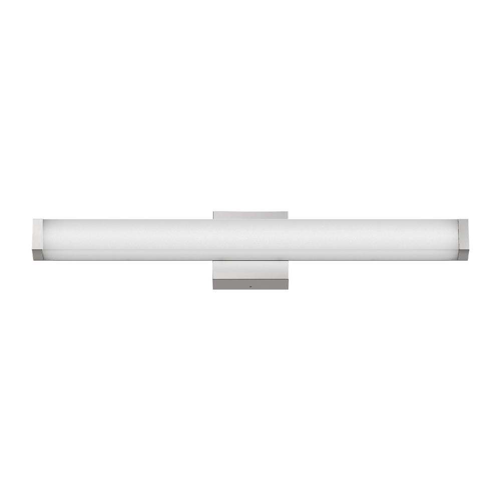 English Elm Bathroom Vanity Light Bar - Modern Brushed Nickel Led Fixture, 25" 14W 6000K Cool White Illumination W2312P374953