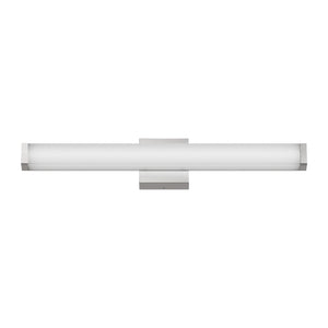 English Elm Bathroom Vanity Light Bar - Modern Brushed Nickel Led Fixture, 25" 14W 6000K Cool White Illumination W2312P374953