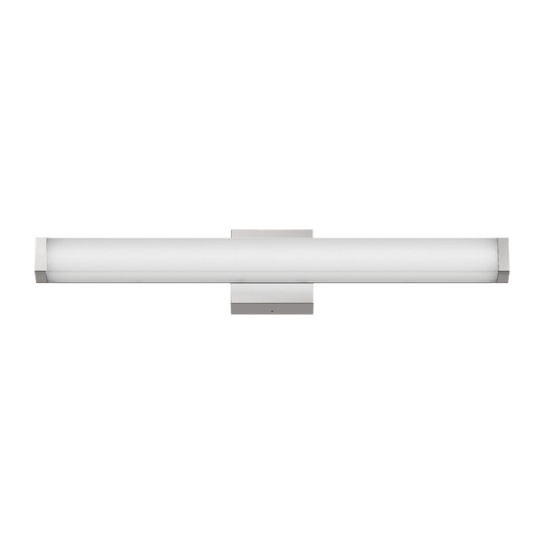 English Elm Bathroom Vanity Light Bar - Modern Brushed Nickel Led Fixture, 25" 14W 6000K Cool White Illumination W2312P374953