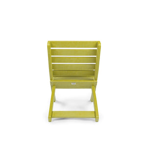 English Elm Grandcourt Recycled Hdpe Outdoor Folding Chair with Marine Grade Hardware for Patio Use Yellow B2745P409676