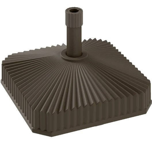 English Elm Easy Fillable Hdpe Square Patio Umbrella Stand Base with Uv Resistant Weatherproof Design T3971P425887