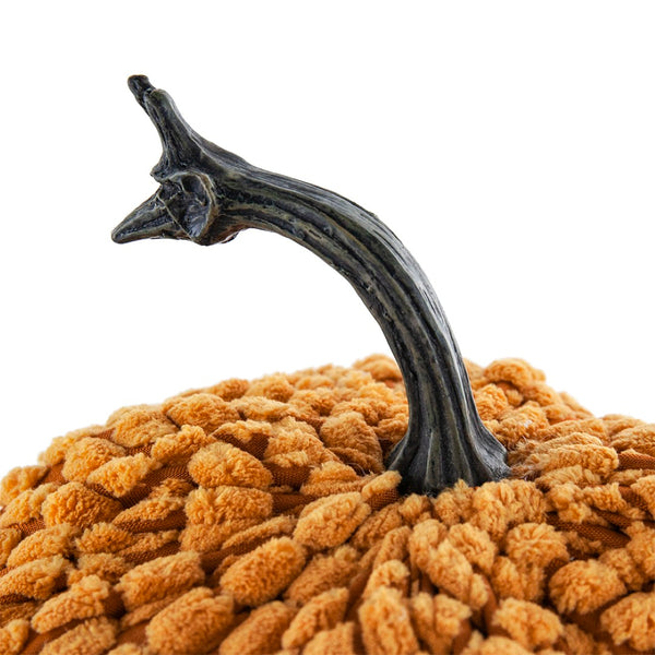 English Elm Set Of 2 Charming Chenille Weighted Pumpkins – Perfect Fall Decor For Thanksgiving & Harvest Season W2078P246682-GIGA