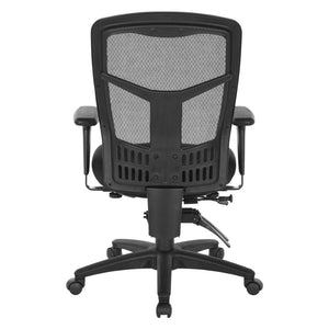 OSP Home Furnishings Progrid® High Back Mesh Office Chair with Lumbar Support and Pneumatic Seat Adjustment 92892-30