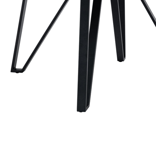 English Elm Christopher Knight Home® - 5-Piece Round Dining Set with Pedestal Table and Spindle-Back Chairs — Farmhouse Charm for 4 Ash Brown,Black 56487.00BLK_N771P205332A