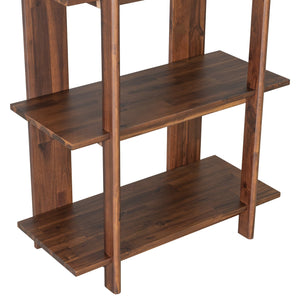 English Elm Christopher Knight Home® - 4-Tier Acacia Wood Bookcase with Anti-Tip Kit, Heavy-Duty Open Shelves Holds 120 lbs Each, Sleek Storage Solution Walnut N758P294084W
