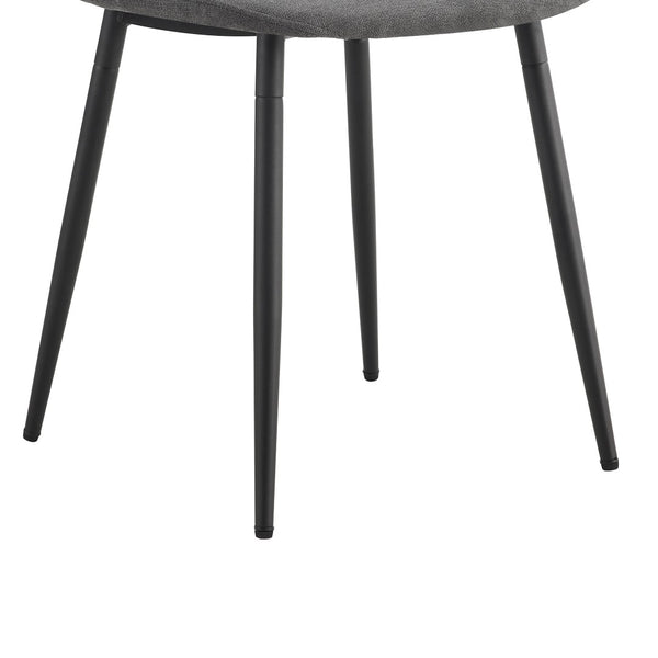 English Elm Table Set - Modern 71" Dining Table With Under-Table Storage & 6 Ergonomic Dark Gray Chairs For Comfort W1151S04263-GIGA