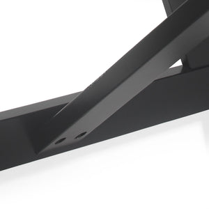 English Elm Christopher Knight Home® - DINING Table with Farmhouse Charm, Solid Rubberwood Frame, Wood-Look Top, 71" x 44.5" Spacious Design Matte Black 69001.00BLK