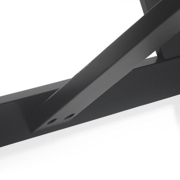 English Elm Christopher Knight Home® - DINING Table with Farmhouse Charm, Solid Rubberwood Frame, Wood-Look Top, 71" x 44.5" Spacious Design Matte Black 69001.00BLK