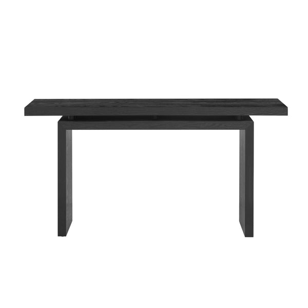 English Elm U_Style Modern Ash Veneer Console Table - Sleek, Minimalist Design For Entryway & Living Room Décor N711P241324B-GIGA
