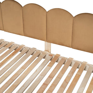 English Elm Twin Pinewood Ground-Level Canopy Bed with Arched Roof and Trundle for Kids—Whimsical, Sturdy Design Gray N820P181648E