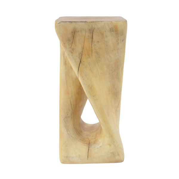 English Elm Christopher Knight Home® - Outdoor Twist Shape Side Table – Sculptural Lightweight Accent For Patio, Balcony, Pool & Garden N770P291498N