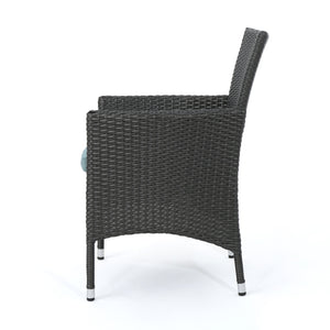 English Elm Christopher Knight Home® - Malta Dining Chair Set Of 2 - Modern Grey Wicker Design For Ergonomic Comfort In Any Space 56447.00AGT