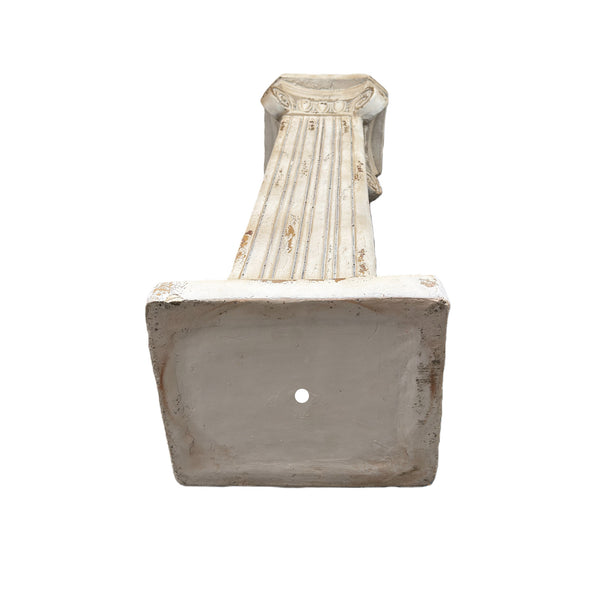 English Elm Pedestal Roman Column Stand Magnesium Oxide Aged Stone Finish Indoor Outdoor Decor W5230P450589