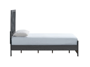 English Elm Rustica Twin Panel Bed Gray Laminated Finish Trim Overlay Headboard Guest Room Frame B078S00654