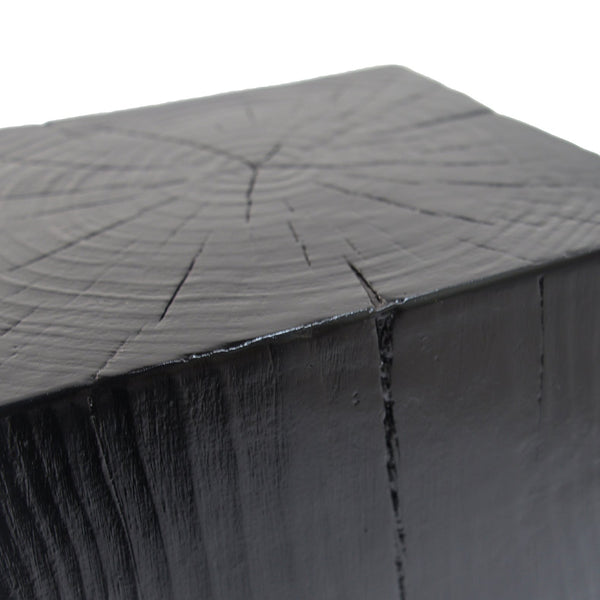 English Elm Christopher Knight Home® - Wood-Look Square-Column End Table, 27.75" Tall, Rustic Distressed Finish For Indoor/Outdoor Style N770P291198B