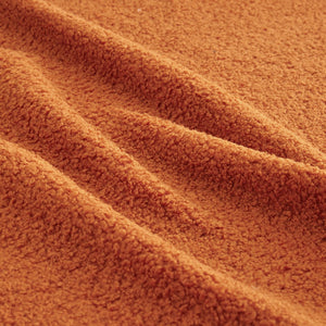 English Elm Boneless 3-Seat Sofa In Plush Teddy Fabric - No Assembly, Non-Slip Base, Curved Armrests For Comfort W714S01449