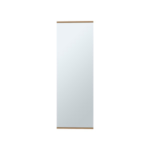 English Elm Leto Wall Shoe Cabinet with Full Length Mirror Natural Oak Entryway Organizer B070P316857