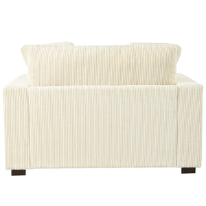English Elm Mirod Oversized Chaise Lounge with Birch Legs Pillow Back Polyester Upholstered Seating N760P196662A