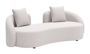 Sunny Isles Loveseat Beige 704019 Zuo Modern