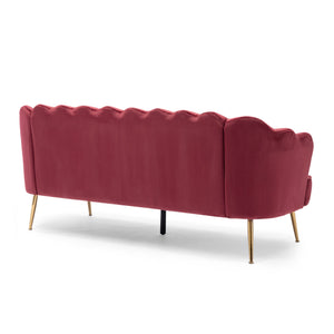English Elm Christopher Knight Home® - 3 Seater Sofa - Modern Glam Velvet Couch With Gold Legs For Stylish Comfort In Any Living Space 70395.00ABERR_70395.00BBERR
