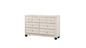 English Elm Encore Modern 5Pc Upholstered King Bedroom Set With Tufted Headboard & Stylish Storage Solutions B009S01715
