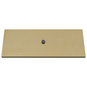 English Elm K&K 43" Propane Gas Fire Pit Table 60000 BTU Open Weave Wicker with Glass Wind Guard & Blue Stones orange-yellow N707P210158Z