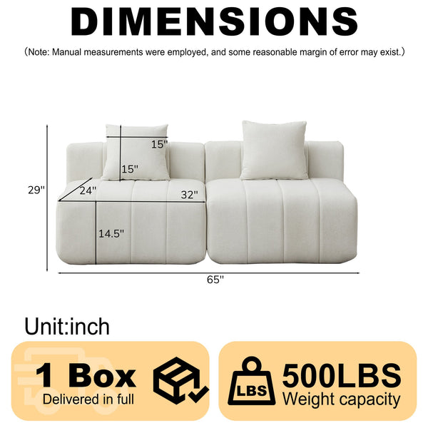 English Elm Chenille Modular Sectional Sofa Curved Piano Key Design Plush Living Room Lounge Seating Beige W834P389125