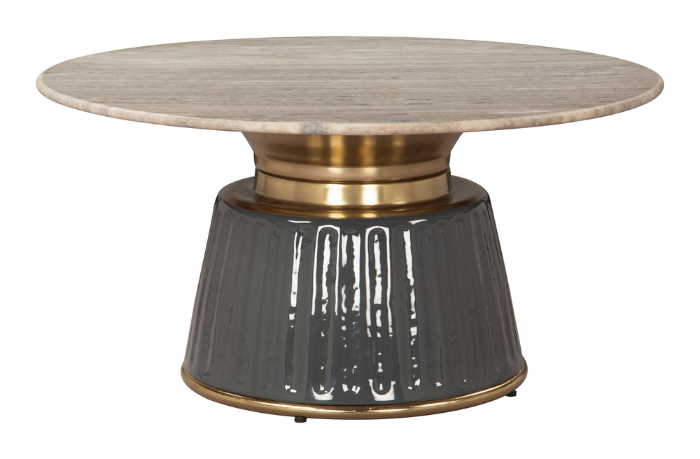 Zuo Modern Glasa Coffee Table Multicolor - Chic Modern Design With High-quality Marble, Mdf, And Iron Finish Multicolor Natural Marble,Mdf,Iron 110626-zuo-modern