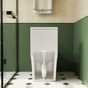 English Elm 1.1/1.6 Gpf Skirted One-piece Elongated Ceramic Toilet with Soft Close Seat Watersense B2724P246932