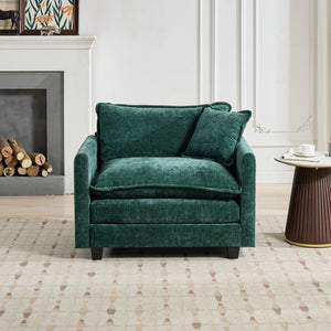 English Elm Cloud Modular Single Seat Sofa - Cozy Chenille Lounge Chair For Small Spaces, Living Room & Bedroom W1143S00009