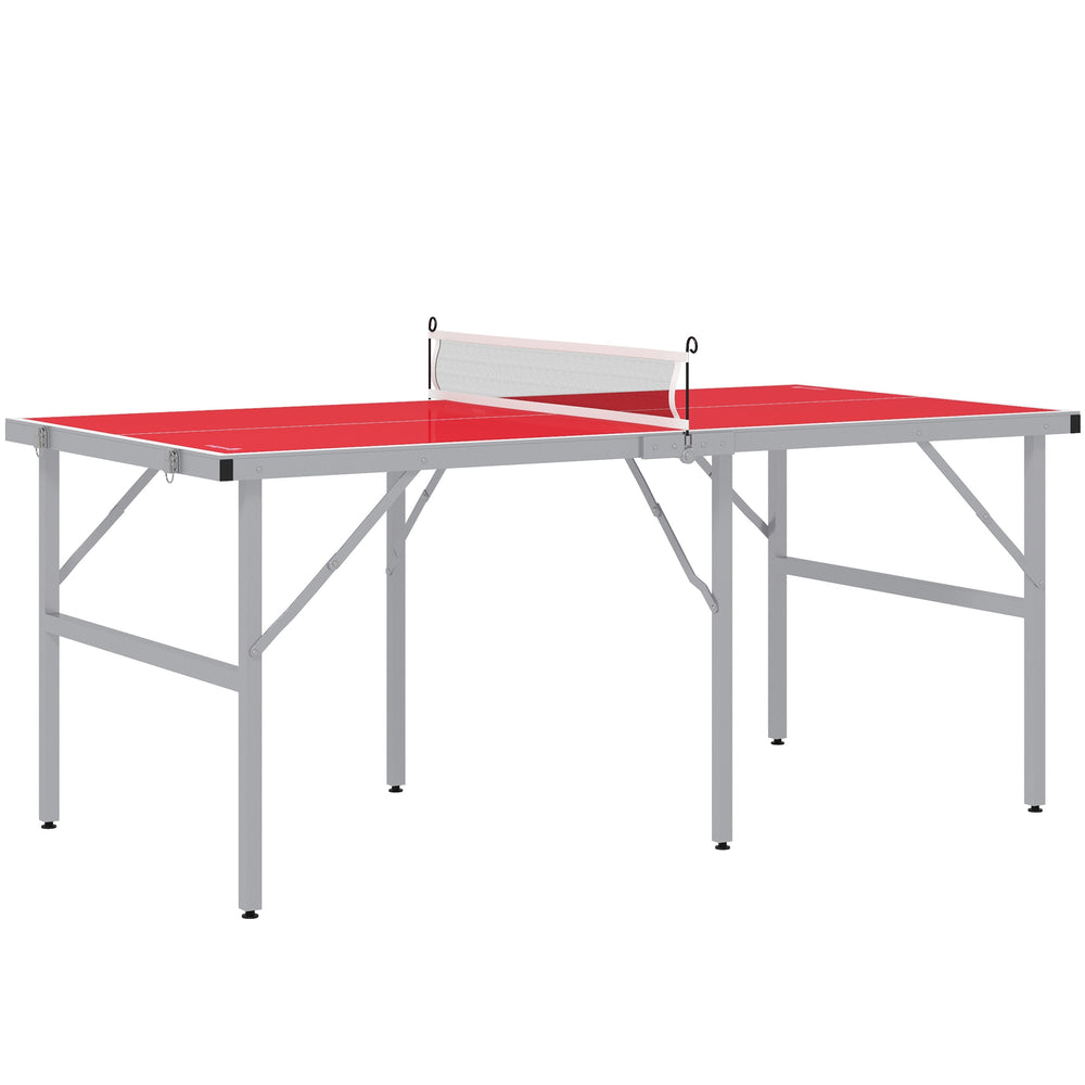 English Elm Soozier Foldable Table Tennis Set with Aluminum Frame Net Paddles Balls Indoor Outdoor W2225P200634