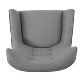 Christopher Knight Home® - Noble House - Tamsin Grey Fabric Mid Century Club Chair