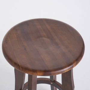 English Elm Christopher Knight Home® - PIKE Primrose Outdoor Dark Gray Acacia Wood Barstools Set of 2 — Backless, Water-Resistant, 30" High Comfort 60810.00DBRN