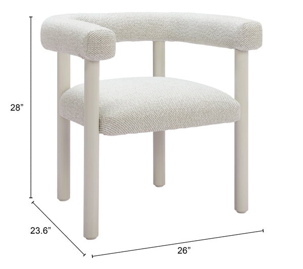 Sunbath Dining Chair - Set of 2 White 704048 Zuo Modern