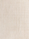 Unique Loom Braided Jute Dhaka Hand Braided Solid Rug White,  9' 0" x 12' 0"