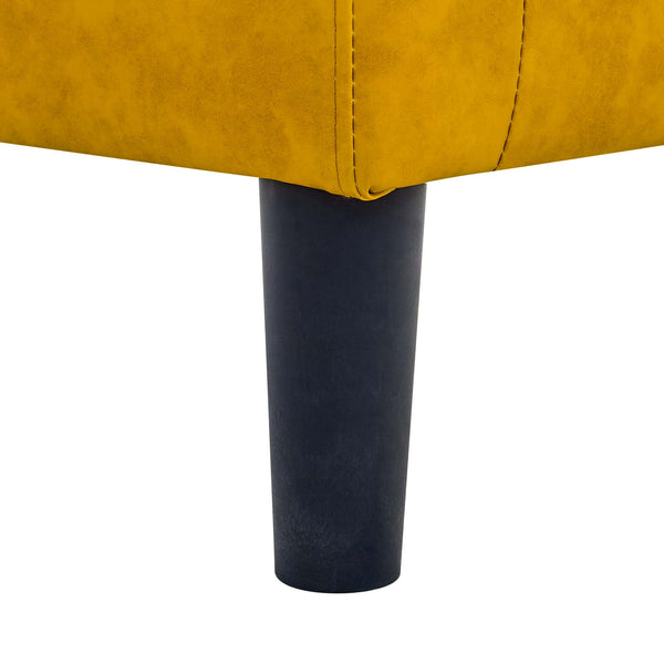 Pu Pu Leather Barrel Chair With Ottoman Modern Faux Leather Accent Seat Set Kiln-Dried Wood Frame, Rounded Back For Comfort And Stylish Living Room Appeal
