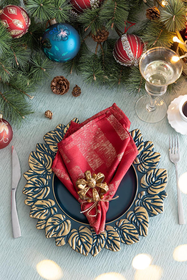 English Elm 8 Pack Plastic Charger Plates, 14" Stylish Dinnerware For Weddings, Parties, Or Everyday Entertaining W2078P234118