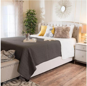 Christopher Knight Home® - Noble House - Costello Fully Upholstered Fabric Queen Bed Set